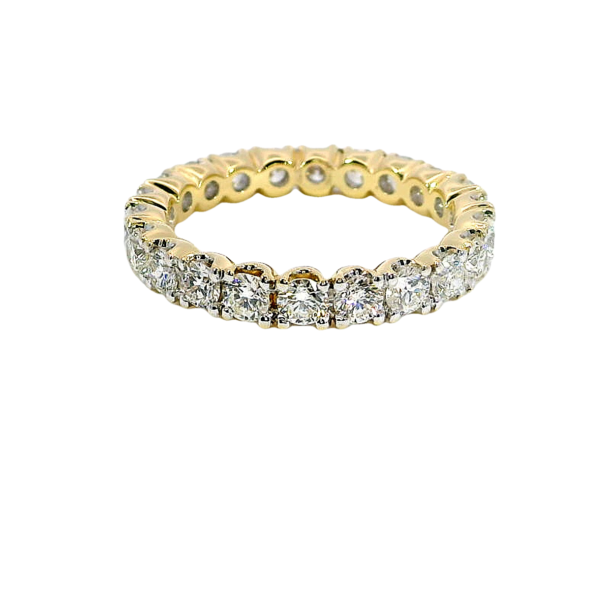 Claw Set Natural Diamond Wedding/Eternity Ring