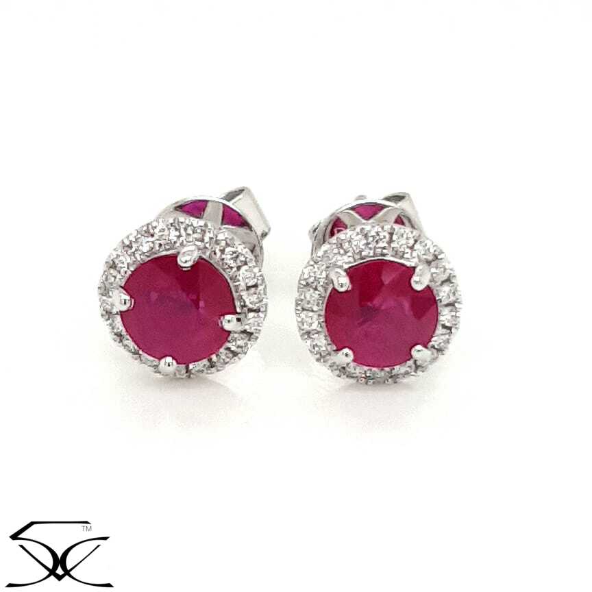 Authentic on sale ruby earrings